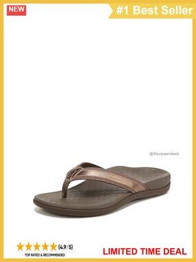 Vionic Tide Flip Flop Sandals Leather Slip On Comfort Casual